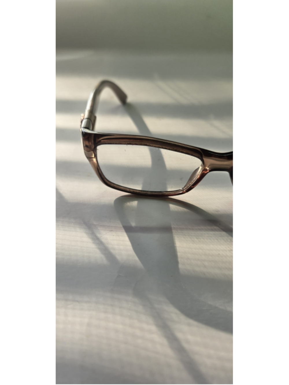 Gucci GG 3773/U Q7O Translucent Brown Beige Eyeglasses Frames Made In Italy - Picture 9 of 12